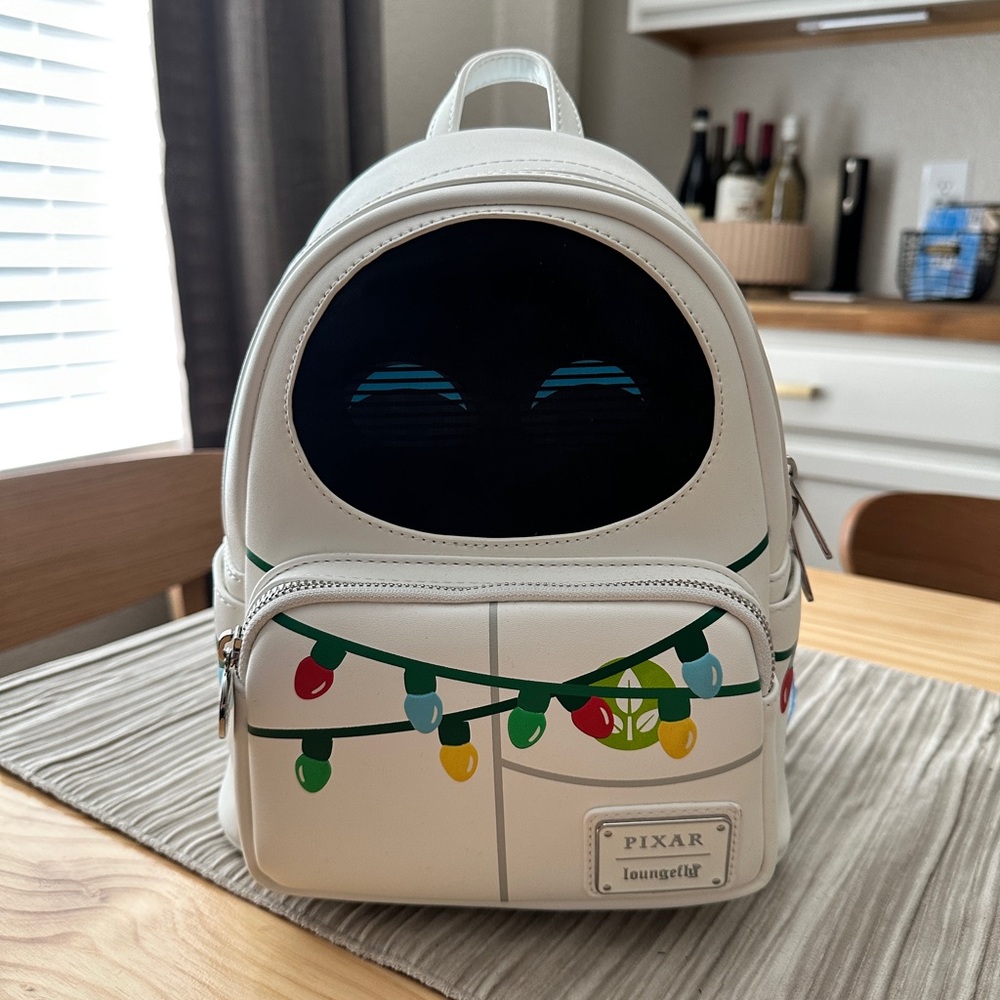 Pixar Loungefly Wall-E Christmas Eve mini backpack